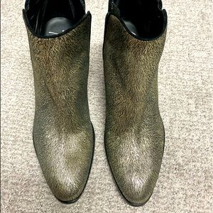 Veto Cuoio metallic leather booty never worn
